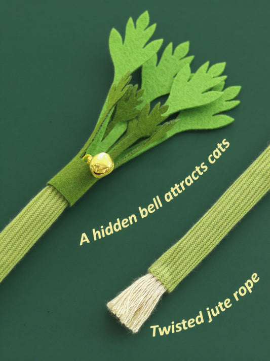 Celery Cat Toy with Bell & Silvervine