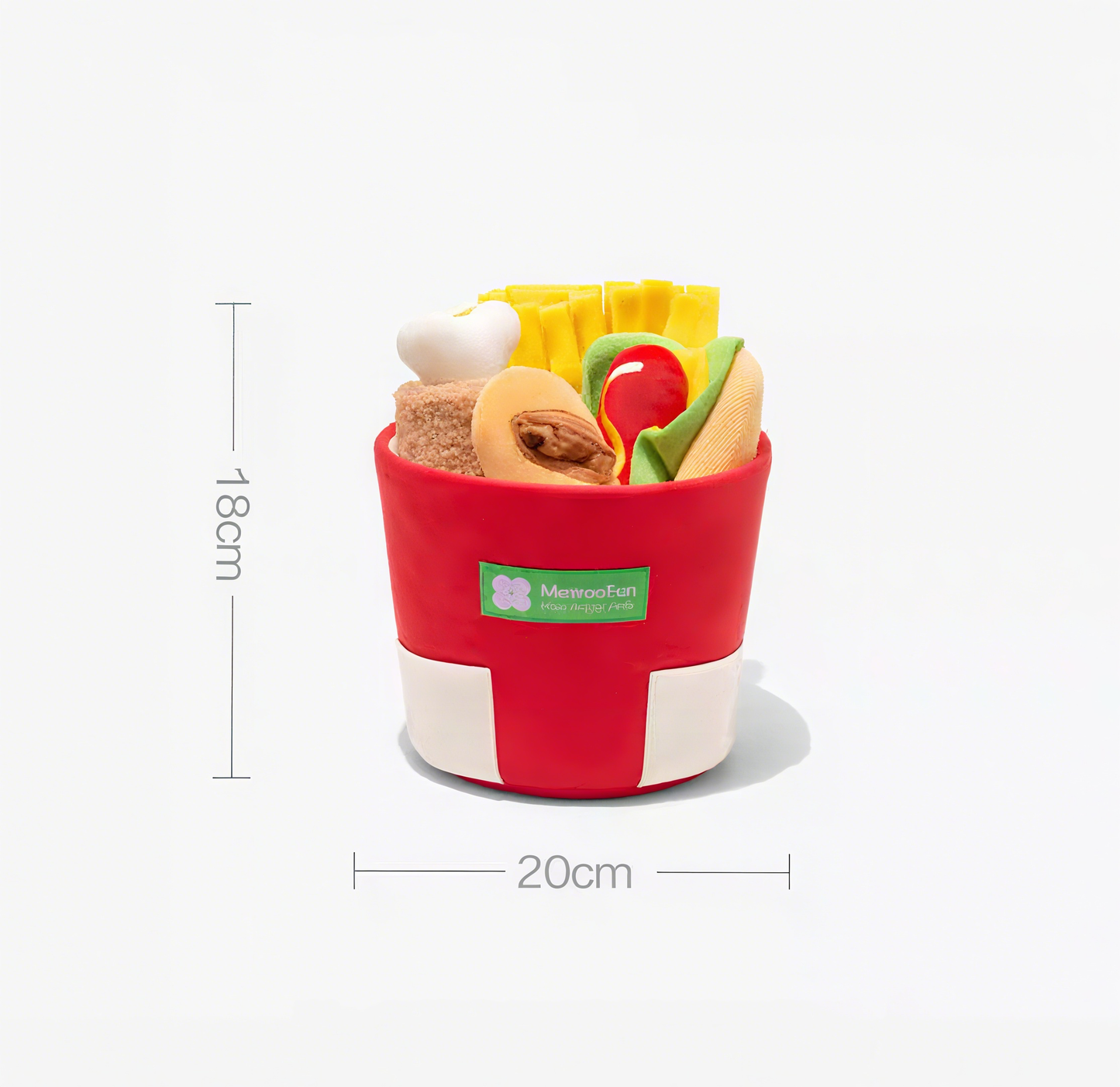 Fast Food Bucket Plush Toy Set