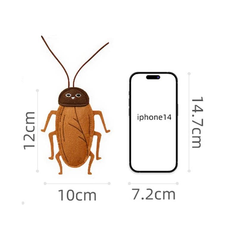 Realistic Cockroach Catnip Toy