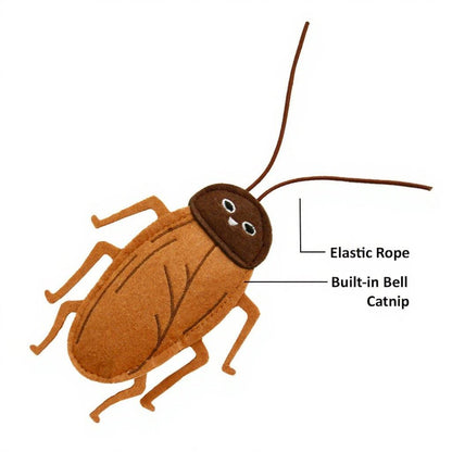 Realistic Cockroach Catnip Toy