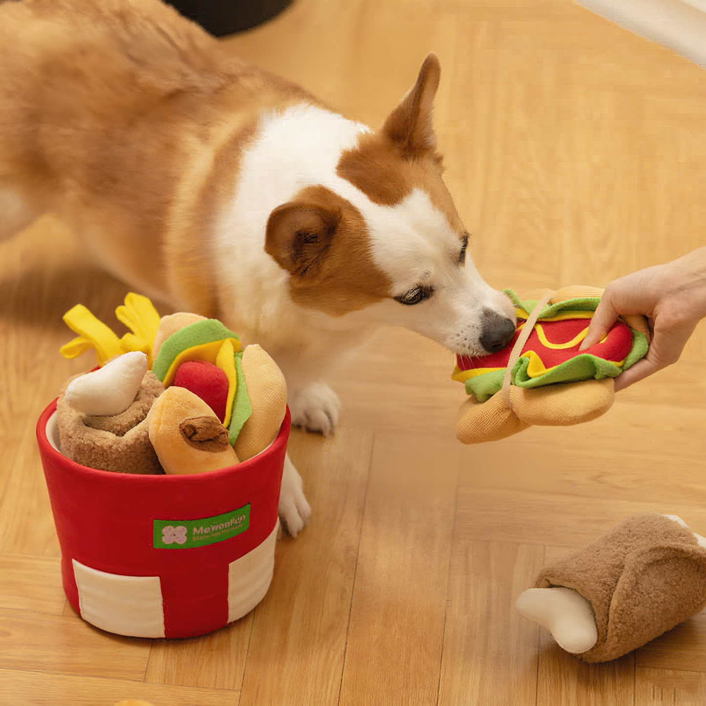 Fast Food Bucket Plush Toy Set