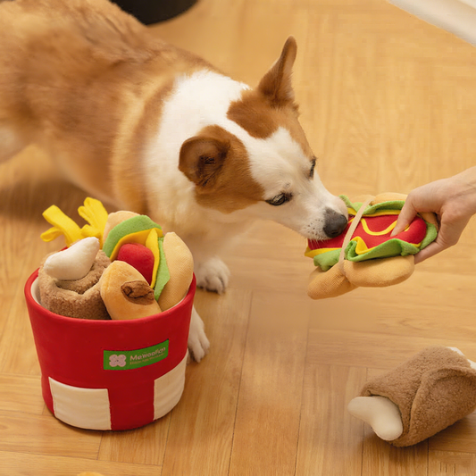 Fast Food Bucket Plush Toy Set