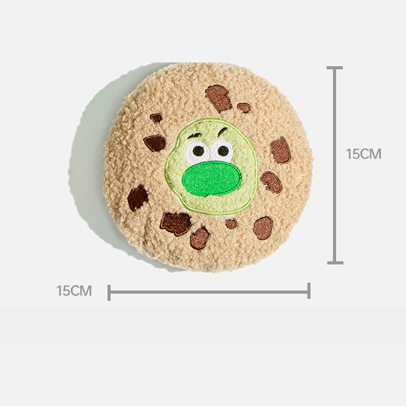 Crinkle Cookie Plush Dog Toy