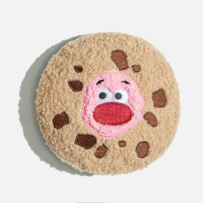Crinkle Cookie Plush Dog Toy