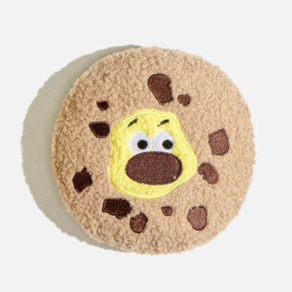 Crinkle Cookie Plush Dog Toy
