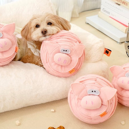 Pig Shaped Snuffle Dog Toy