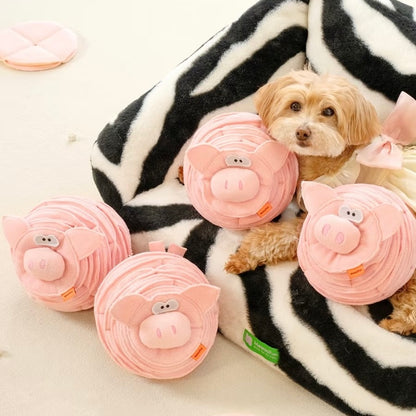 Pig Shaped Snuffle Dog Toy