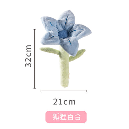 Flower Plush Dog Toys Set