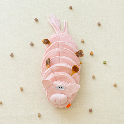 Pig Shaped Snuffle Dog Toy