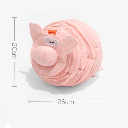 Pig Shaped Snuffle Dog Toy
