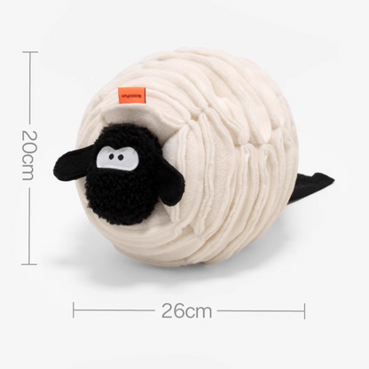 Fluffy Sheep Snuffle Dog Toy