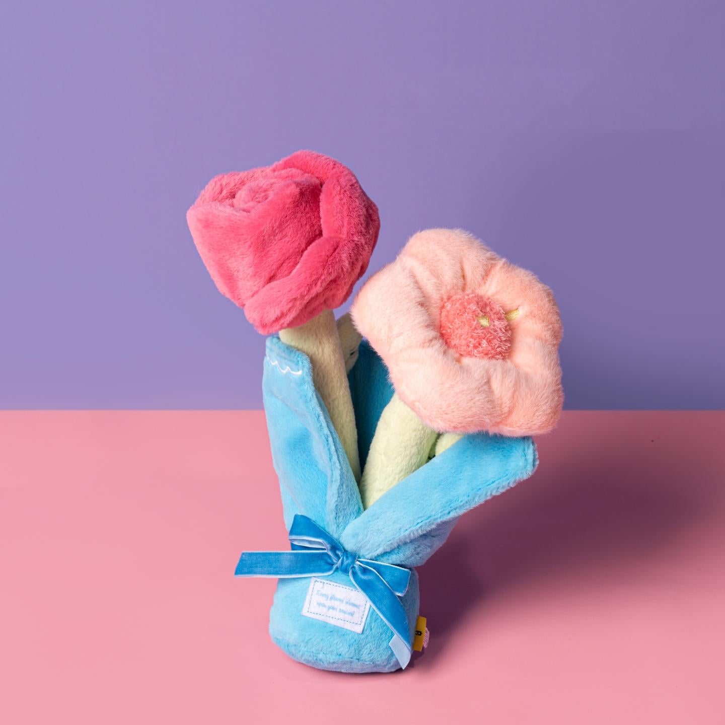 Flower Plush Dog Toys Set