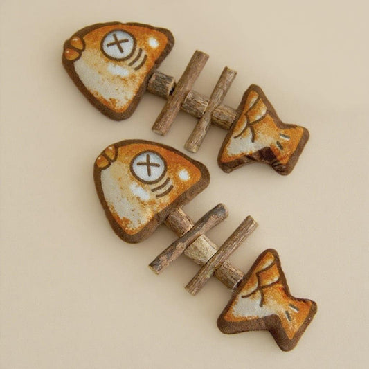 Grilled Fish Cat Toy with Silvervine