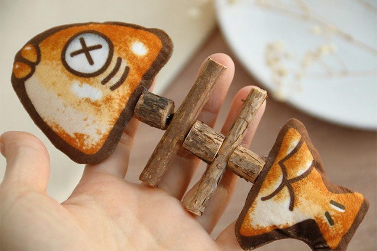 Grilled Fish Cat Toy with Silvervine