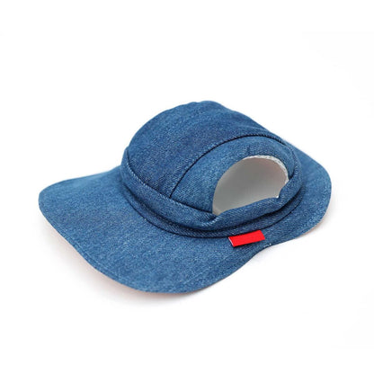 Denim Dog Visor Hat