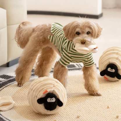 Fluffy Sheep Snuffle Dog Toy