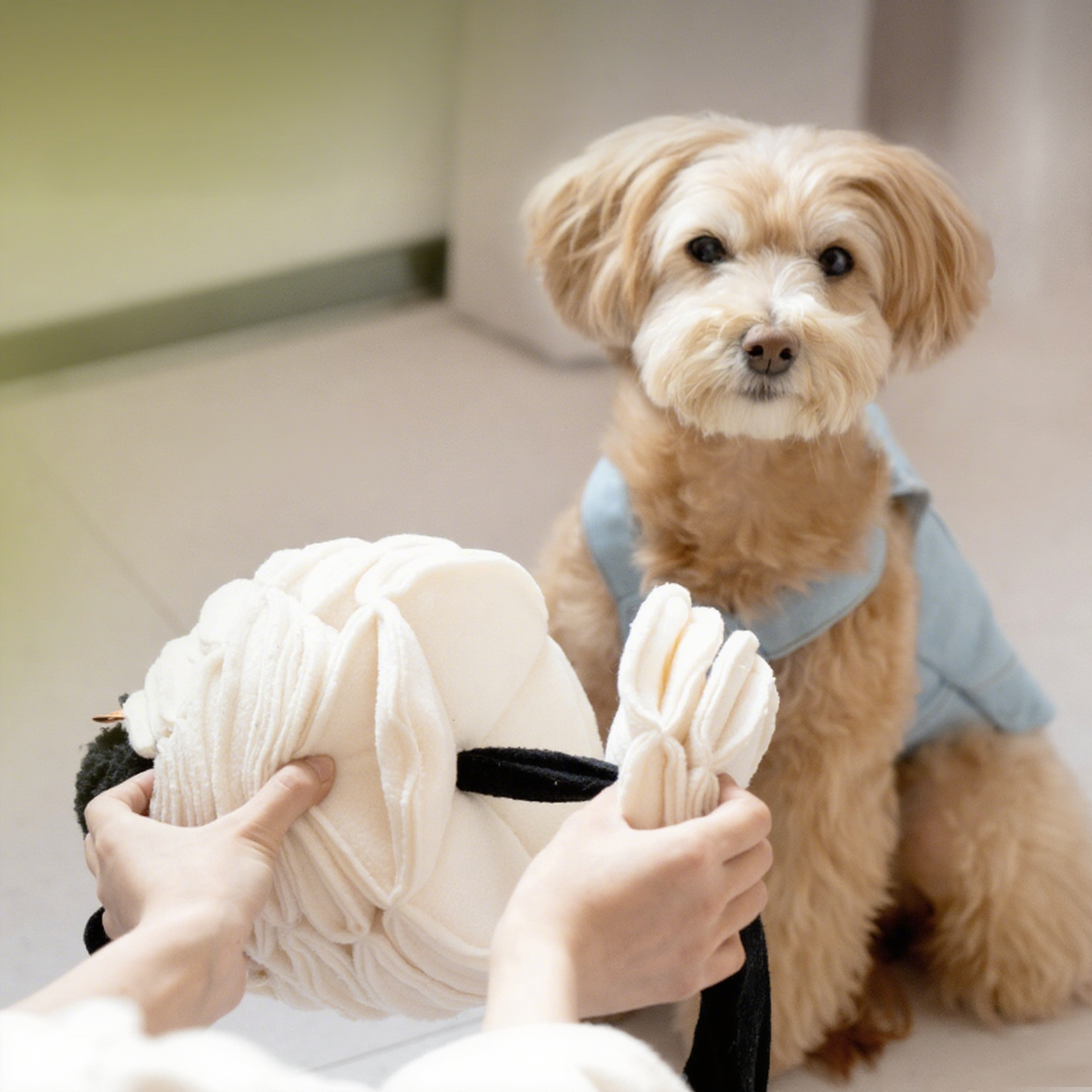 Fluffy Sheep Snuffle Dog Toy